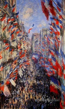 Claude Monet œuvres - La rue Montorgeuil Claude Monet